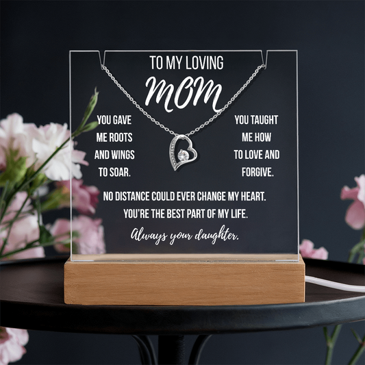 Mom- You gave me roots and wings to soar.