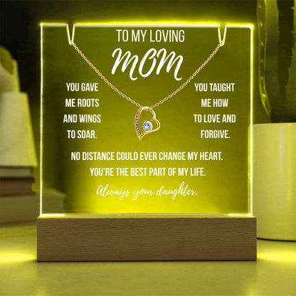 Mom- You gave me roots and wings to soar.