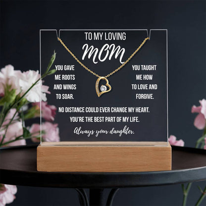 Mom- You gave me roots and wings to soar.