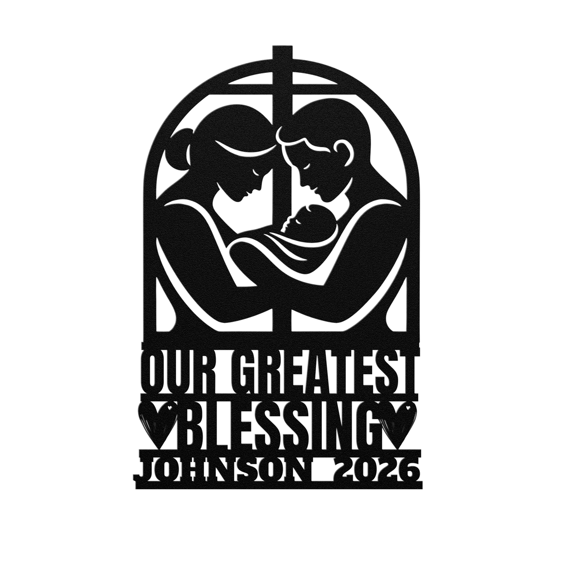 Blessed Family Christian Metal Sign | Our Greatest Blessing