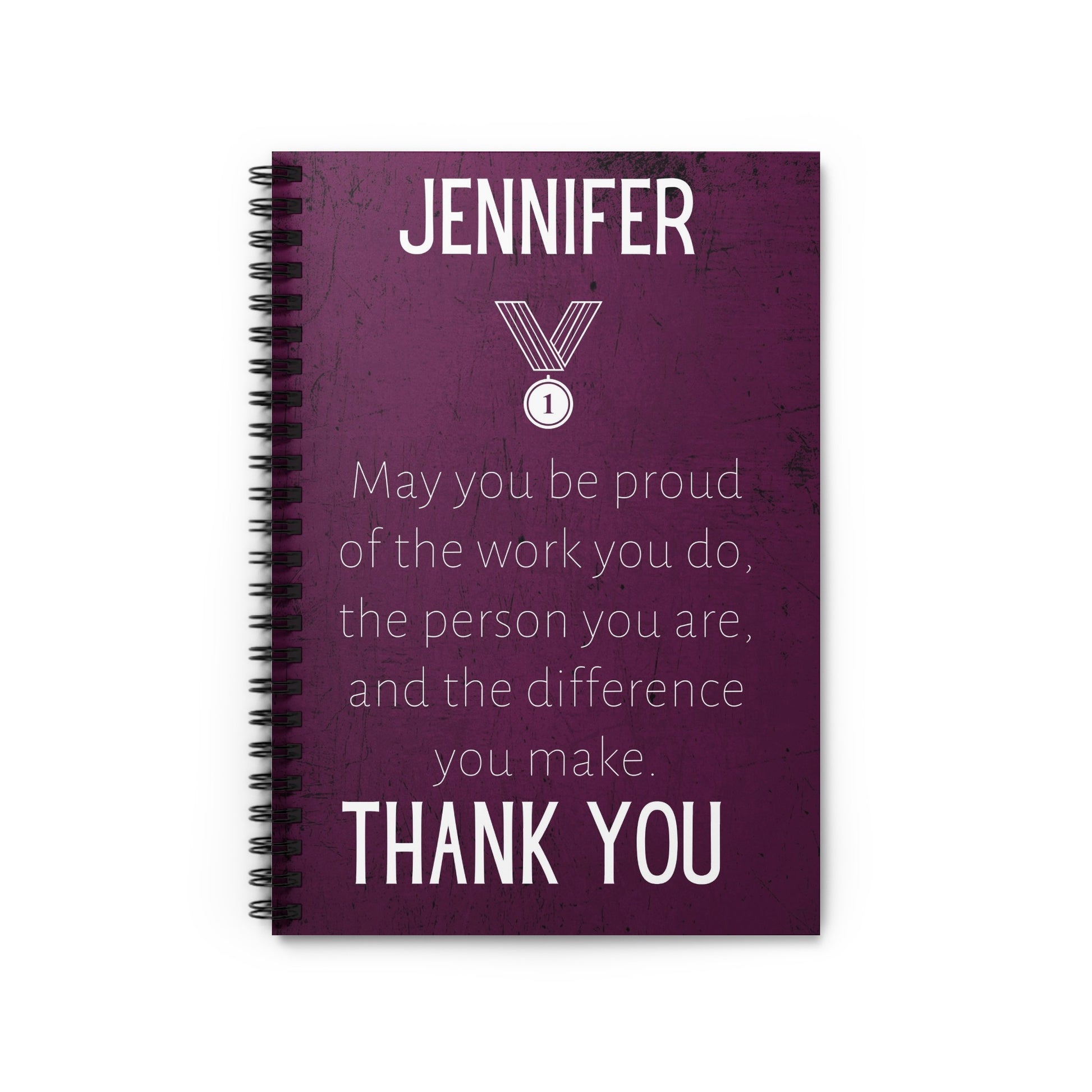 Inspirational Quote Thank You Customizable Notebook