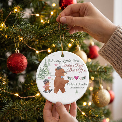 Personalized Daddy and Daughter Christmas Ornament