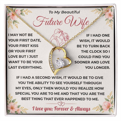 Future Wife Gift, "Best Thing That Ever Happened To me" Heart Necklace