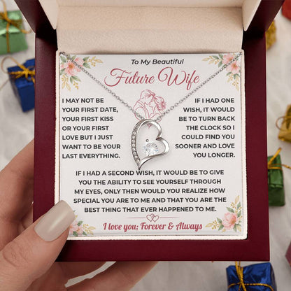 Future Wife Gift, "Best Thing That Ever Happened To me" Heart Necklace