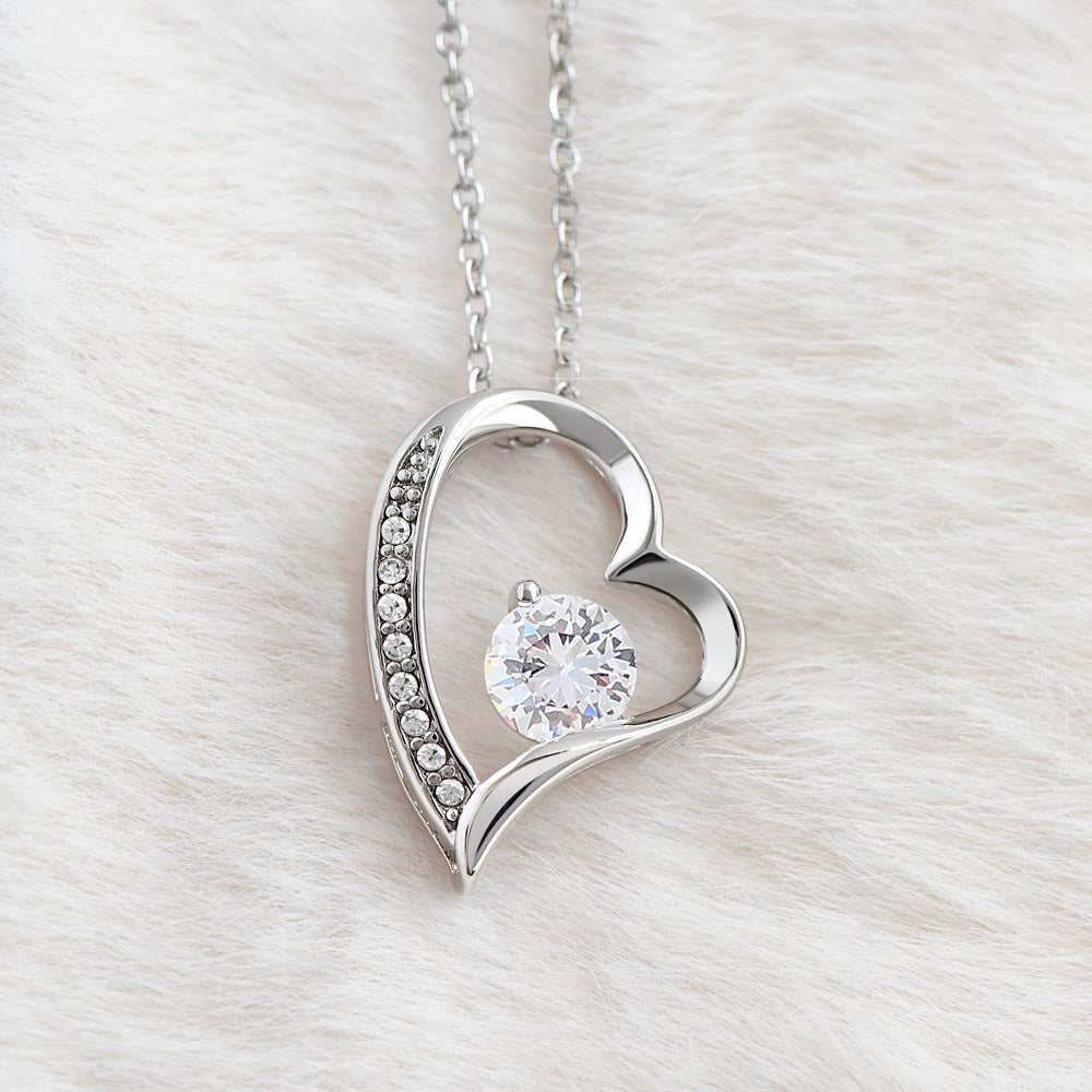 To My Daughter Heart Necklace Gift from Mom