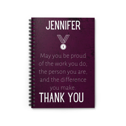 Proud of the Work and Your Differences Notebook