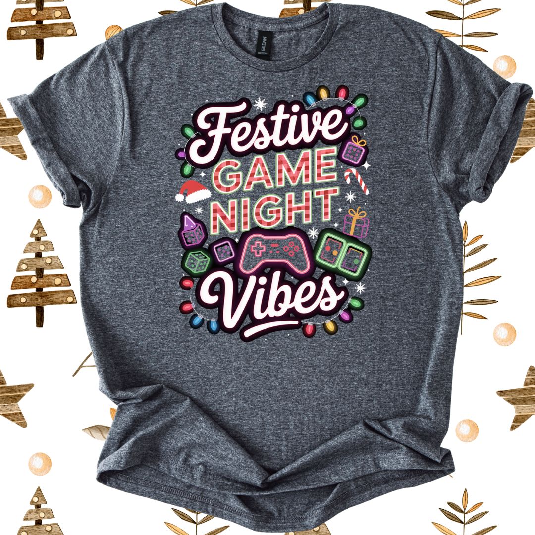 Festive Game Night Vibes T-Shirt