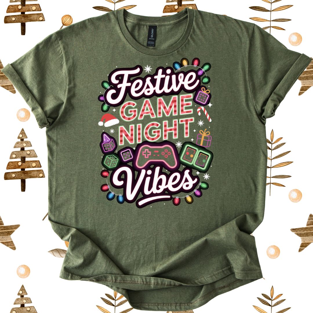 Festive Game Night Vibes T-Shirt
