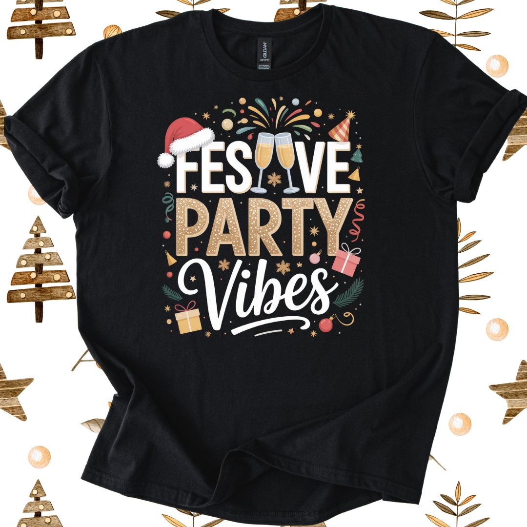 Festive Party Vibes T-Shirt